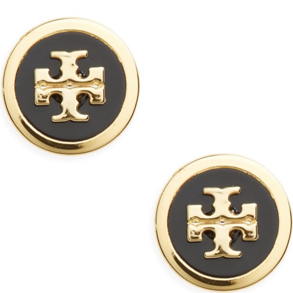 Tory Burch Logo Stud Earrings